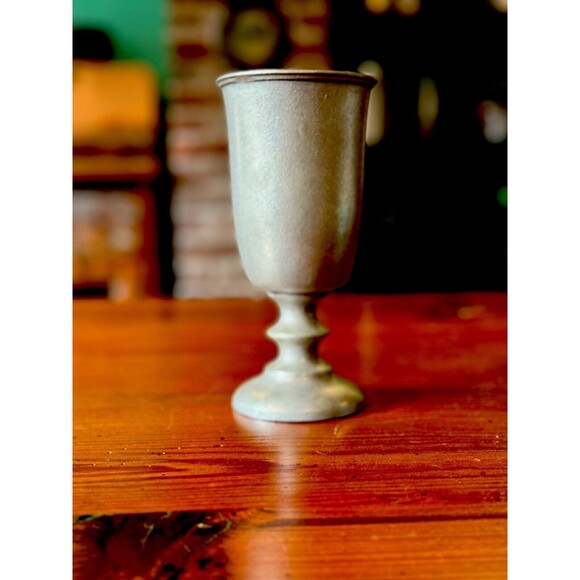 VTG Pewter RWP Tavern Wine Goblet Wilton 7 1/4” Tall Medieval Cosplay Vessel - Picture 9 of 9
